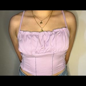 Super cute purple cropped tank